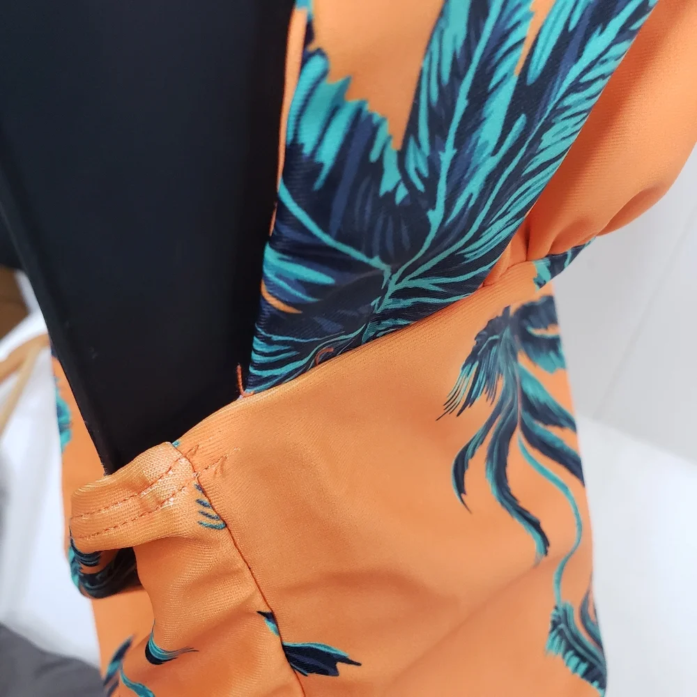 SHEIN HALTER TIE ONE-PIECE SWIMSUIT SIZE LARGE